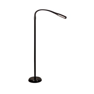 Lámpara de Pie LED 7W Negra luz led de salón o dor