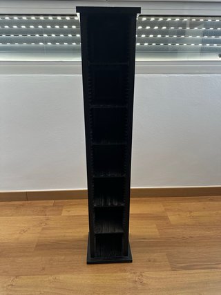 Porta CDs/Cintas Madera Negro