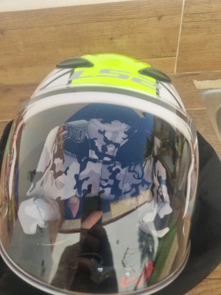 Casco Moto Junior LS2 Amarillo