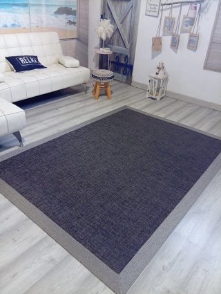 Alfombra 140 x 200  Vinílica ÉBANO Y PLATA