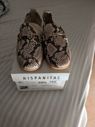 Mocasines Hispanitas piel serpiente