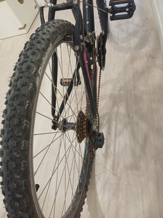 Bicicleta de Montaña KX Negra y Rosa
