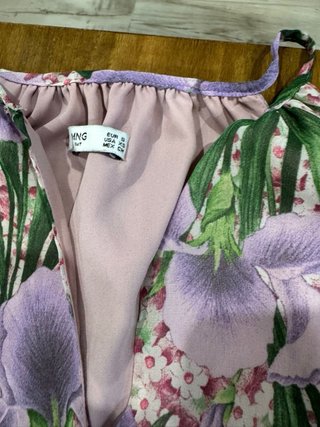 Vestido largo floral Mango Talla S