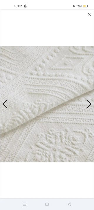 Colcha Zara Home Blanca Impoluta para cama de 150