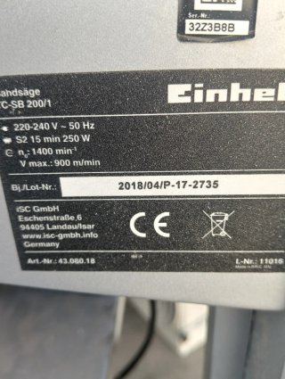 Sierra de cinta Einhell 200