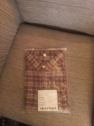 Camisa cuadros manga corta XXL