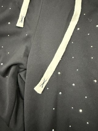 Pantalón chándal negro con brillantes