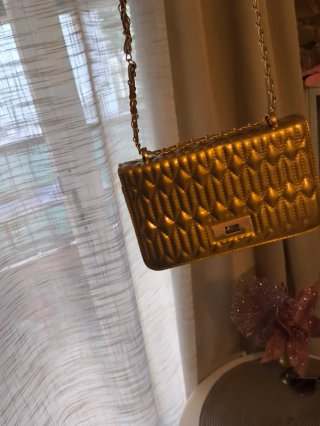 Bolso de fiesta dorado