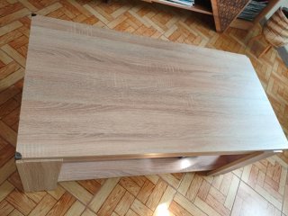 Mesa de centro elevable de madera