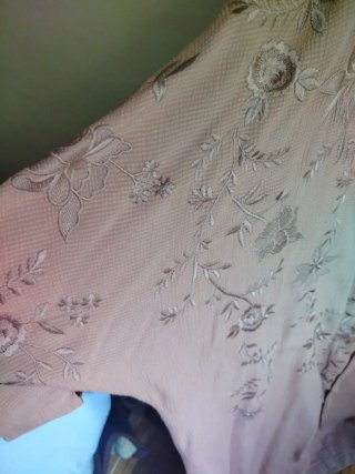 Kimono Zara bordado rosa Talla M
