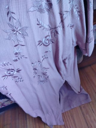 Kimono Zara bordado rosa Talla M
