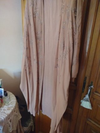 Kimono Zara bordado rosa Talla M