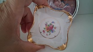 Cenicero antiguo porcelana alemana .