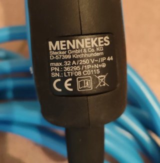 Cable de Carga Hyundai Azul