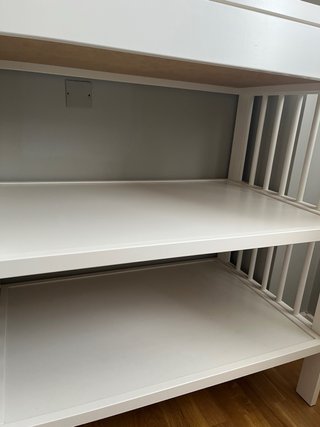 Cambiador Bebé Ikea GULLIVER Blanco+colchoneta