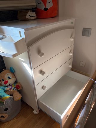 Mueble cajonera cambiador micuna