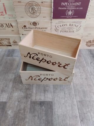 2 Cajas grandes de madera decoración almacenaje.