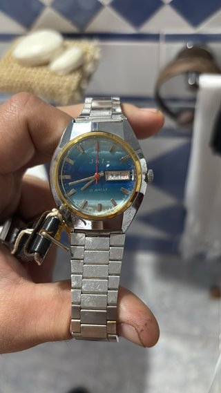 Reloj JAZ 17 Jewels Azul y Plateado