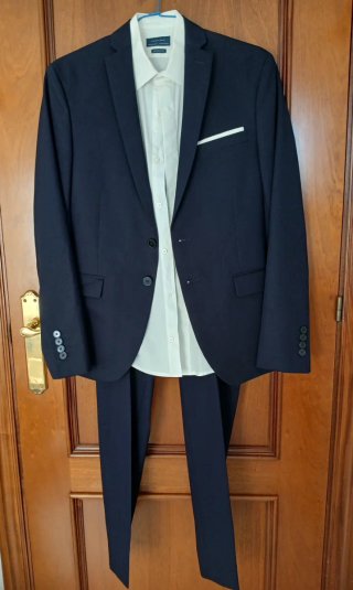 Traje Zara Azul Marino Completo