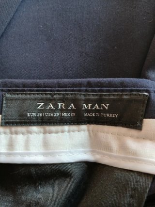 Traje Zara Azul Marino Completo