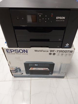 Impresora de inyección de tinta monofunción WorkForce WF-7310DTW A3+ con conectividad inalámbrica e impresión a doble cara