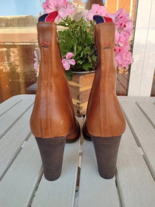 Botines de piel Tommy Hilfiger marrones