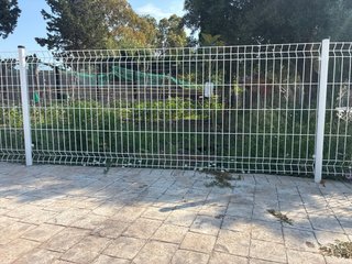 Valla Hércules Metal Blanca para piscina, etc