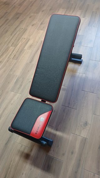Pesas y banco de Gimnasio Domyos