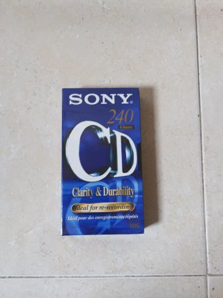 Cinta VHS Sony 240 Minutos