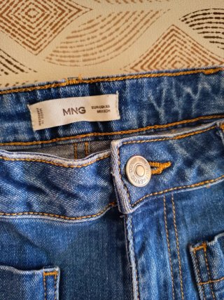 Pantalón vaquero ancho azul
