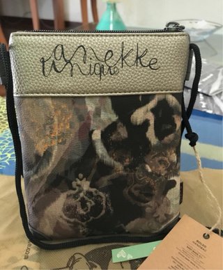 Mini tracolla Anekke beige/argento