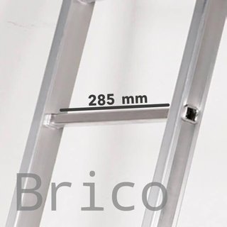Escalera Telescópica Articulada Aluminio 3+3 Pestaña