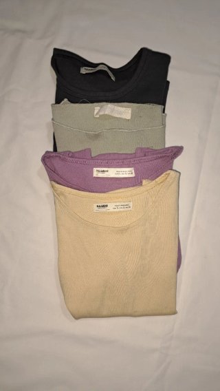 Lote 4 Tops Pull&Bear Talla S