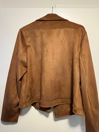 Chaqueta efecto ante marrón Springfield