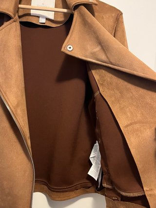 Chaqueta efecto ante marrón Springfield