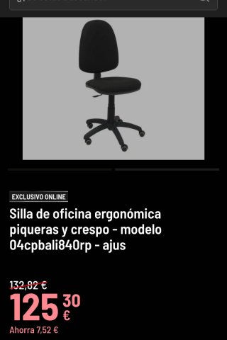 Silla de oficina negra
