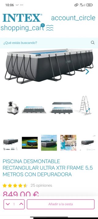 Piscina Rectangular Intex Ultra XTR Frame 5,5m