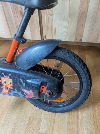 Bicicleta infantil 14 pulgadas naranja