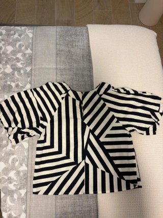 Camisa Rayas Blanco y Negro
