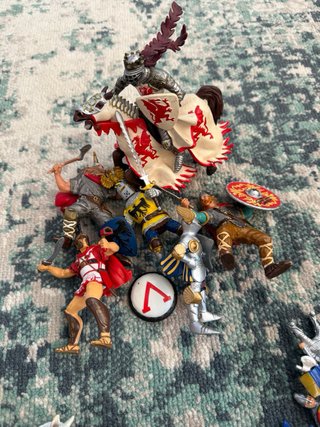 Lote guerreros y caballos Schleich, Papo, Simba