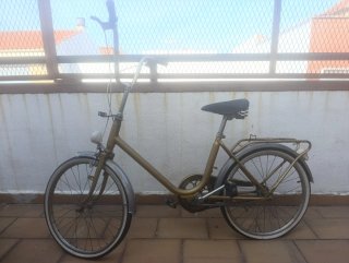 Bicicleta Mujer Vintage Dorada