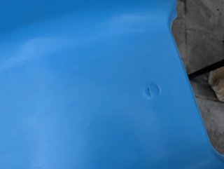 Scivolo per bambini da giardino blu e verde