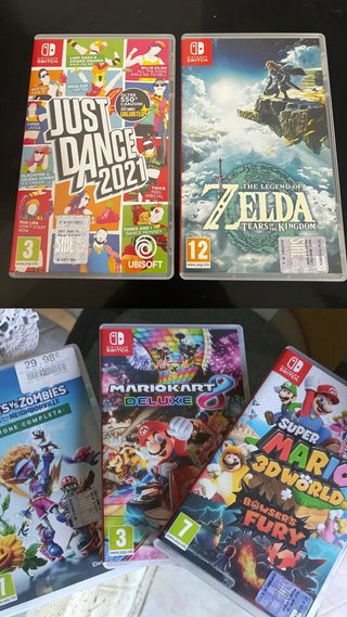Nintendo Switch Edizione Limitata Mario + 5 Giochi
