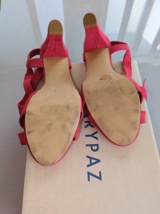 Sandalias Marypaz Ante Rojo Talla 37