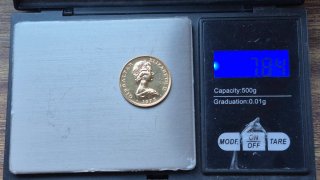25 Libras Oro Gibraltar 1975 Isabel II