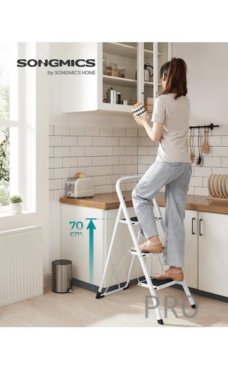 Escalera de Tijera, Escalera con 3 Peldaños, Peldaño Plegable
