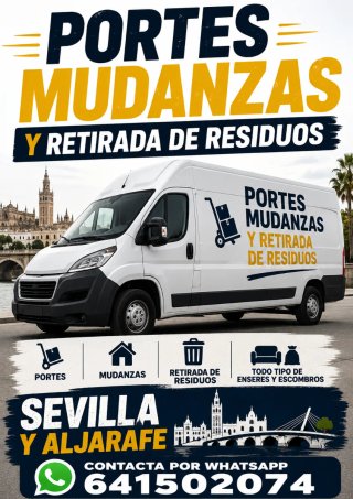 Portes mudanzas y retirada de residuos