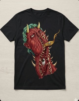 Camiseta punk diseño único