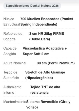 Colchón DonKol Insigne