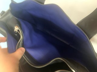 Bolso efecto piel negro
